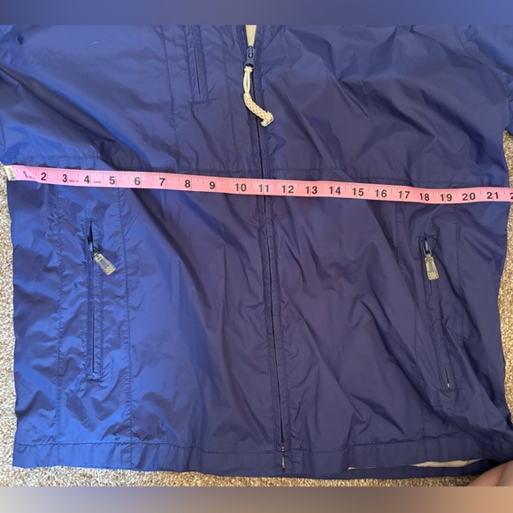 Sperry Navy Top-Sider Nylon Mesh Lined Windbreaker Zip Front Jacket Size Large - Picture 11 of 11